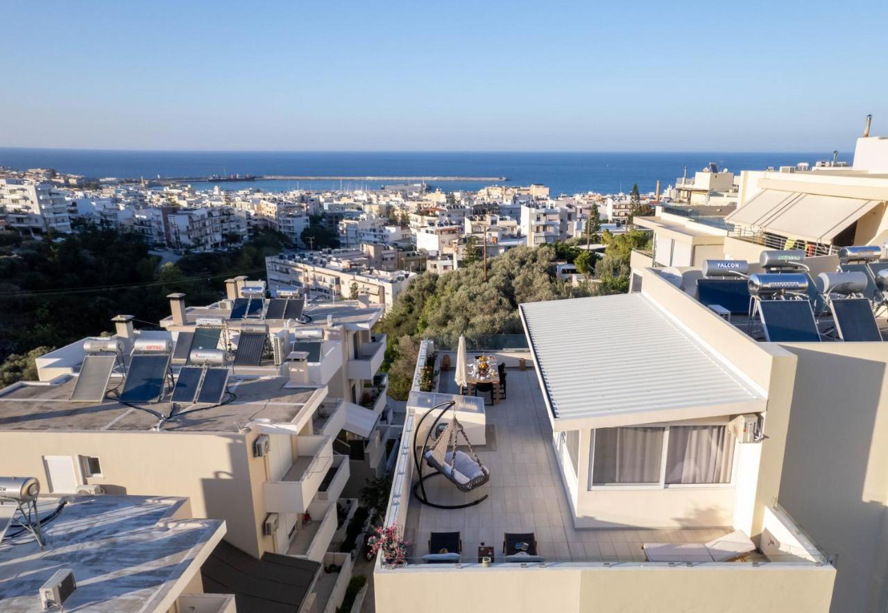 Helen Luxury Holiday House With Sea View Rethymno  Exterior photo